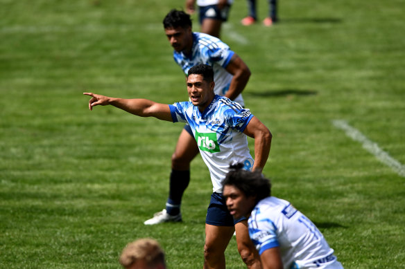 RTS has struck up a good relationship with Blues centre partner Rieko Ioane.