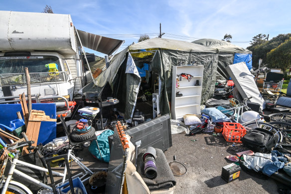 Locals say the site is a potential fire hazard, and fear it could attract pests.