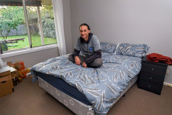 Daniel Duivenvoorden is one of the first formerly homeless people to be moved out of a hotel and into permanent housing under the From Homelessness to a Home program.