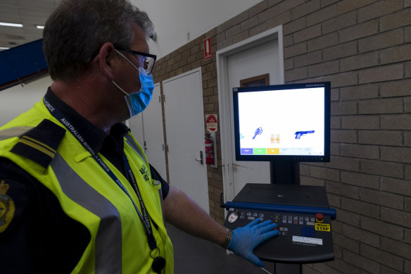 Last year about 7000 firearms-related items were detected.