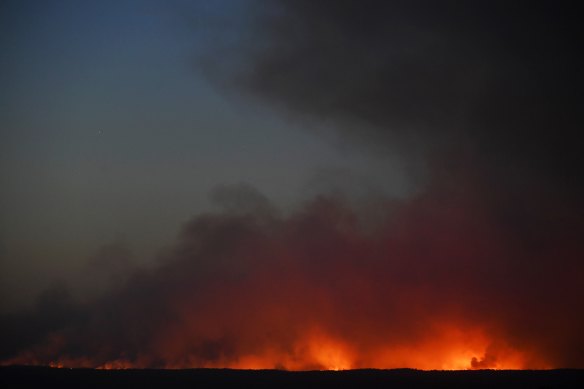 The Gospers Mountain fire on November 15.