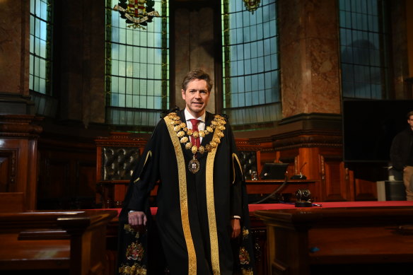 New Melbourne Lord Mayor Nick Reece.