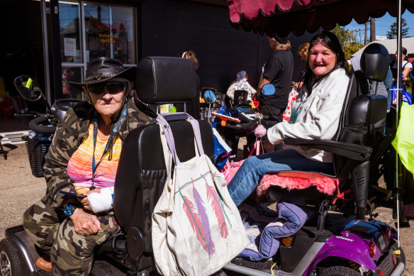 Marilyn Martin and Rhonda Dempsey, from Mount Pritchard, are on the disability support pension and say they are living below the poverty line.