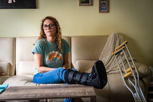 Dana Monkman says she’s been left in limbo after a scooter rider broke her ankle eight weeks ago. 