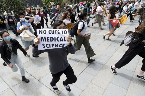 University protests have been met with a particularly heavy-handed police response. NSW Police say those protests can now go ahead under the relaxed restrictions.