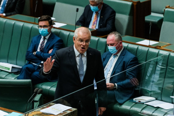 Question Time, Australian Prime Minister Scott Morrison, Wednesday 30th March 2022.
