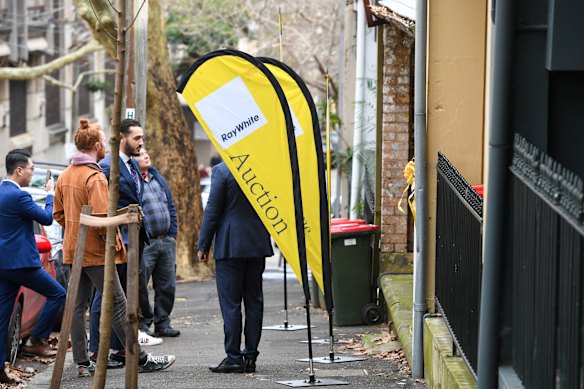A Ray White auction in 2022.