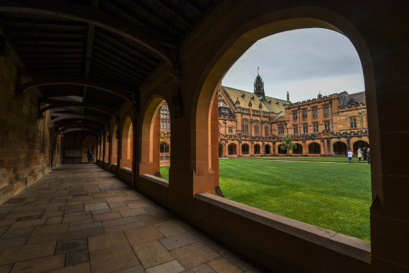 Sydney University’s hallowed quadrangle. 