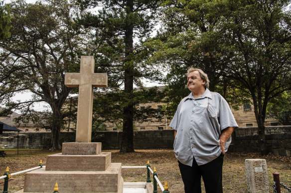 Michael Appleton, a former resident of Gladesville hospital at the cemetery. 