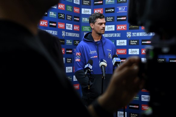 Cameron Ciraldo fronts the media after recent reports of a player quitting after a punishment in training.