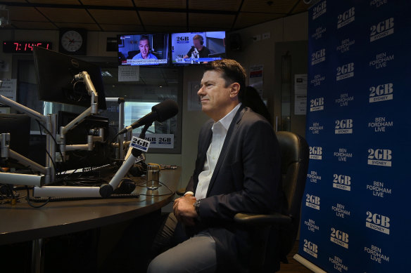 Ousted RA boss Hamish McLennan on 2GB radio.