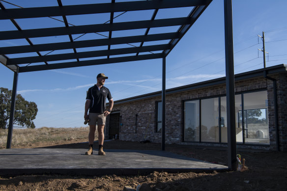 Pinnacle Custom Homes owner Mike Nagy, 30, an Orange native, said builders were facing materials and labour shortages, as well as supply chain disruptions and rising costs.  “Everyone wants to build,” he said.