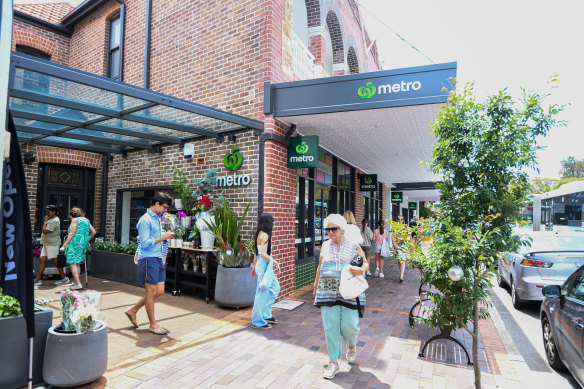 A Woolworths Metro store in Mosman. There is ongoing debate about whether such stores are large enough to “trigger” new planning controls around them.