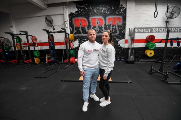 Travis and Liv Jones own RBT Gym, one of many businesses that could be affected by the High Court case.