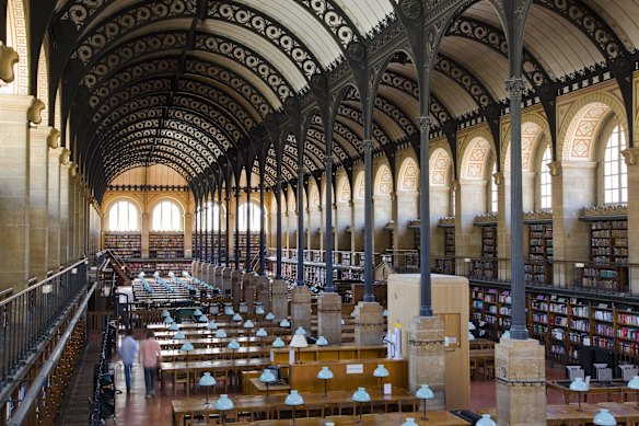 Henri Labrouste’s 1851 iron-arched reading room is considered a modern marvel.