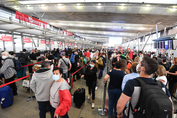 Sydney, Melbourne, Brisbane and Perth airports are all urging passengers to arrive two hours before domestic flights over the Easter weekend. 