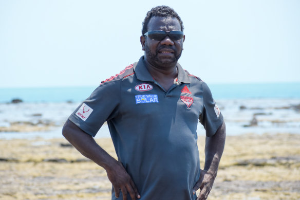 Jikilaruwu traditional owner Simon Munkara. 