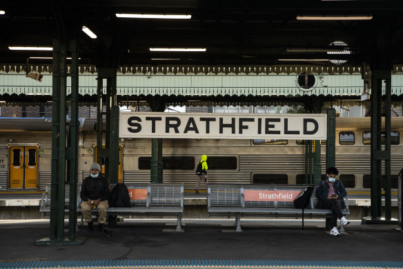 Strathfield’s median unit price is lower than five years ago.