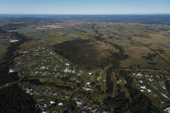 The Western Sydney International Airport site at Badgerys Creek.