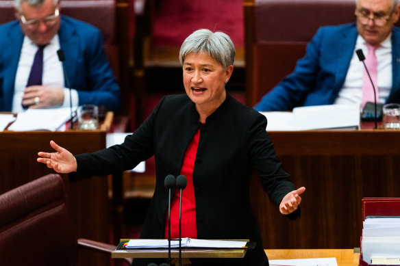 Foreign Minister Penny Wong expresses concern about child abductions in Japan.