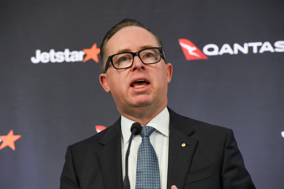 Qantas chief executive Alan Joyce.