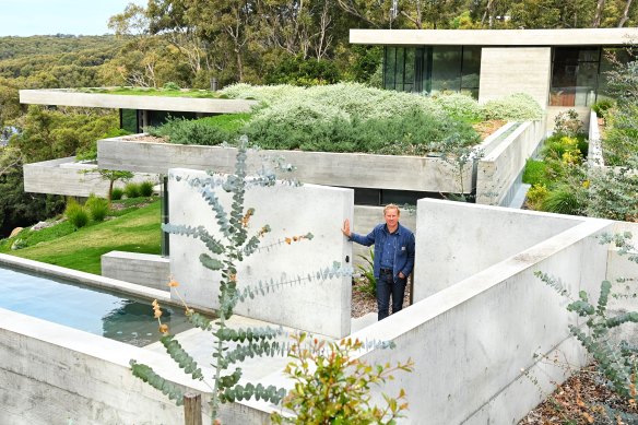 Architect James Stockwell in Bunkeren.
