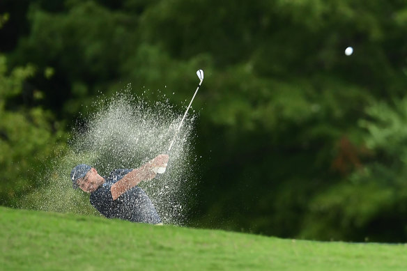 Jason Day is tied for eighth at the halfway mark of the St Jude Invitational in Memphis.