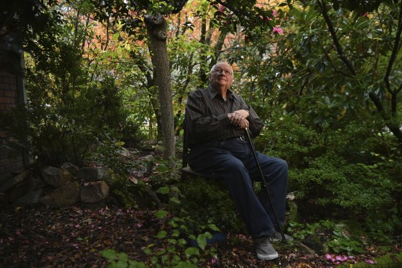 Terry Goulden at home in Wentworth Falls.