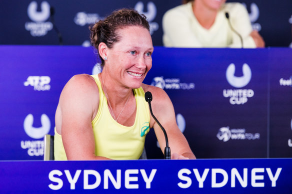 Sam Stosur is keen to get on the court in Sydney.