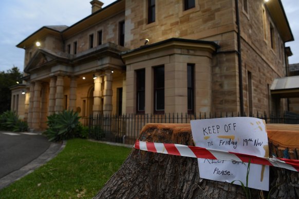 The sandstone Kirkbride complex in Callan Park is currently empty. 