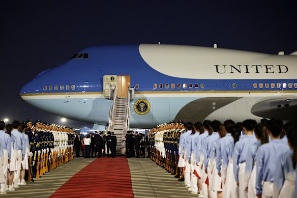 President Donald Trump used the original Air Force One in his recent visit to China. 
