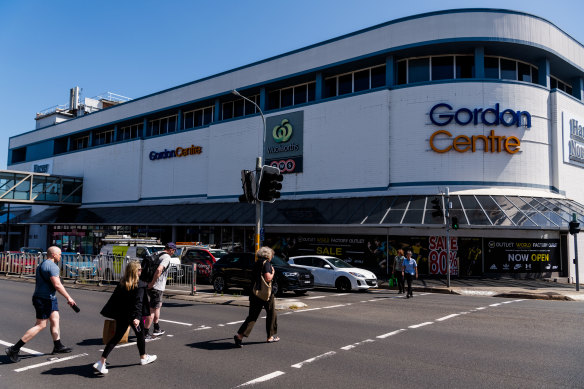 Woolworths has a 10-year lease at the Gordon Centre, which would hamper development.