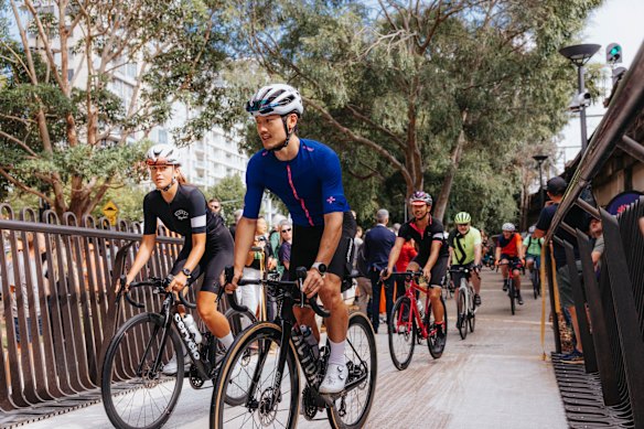 Cyclists have enjoyed the new bike ramp at Milsons Point since it opened in January.