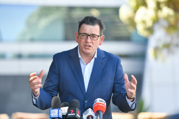 Victorian Premier Daniel Andrews said he did not want to enforce a hard border with South Australia.