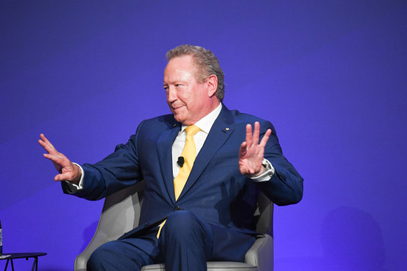 Mining billionaire Andrew Forrest.