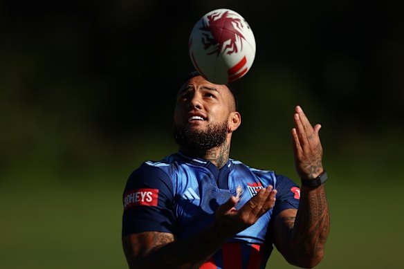 Blues’ wrecking ball Addin Fonua-Blake.