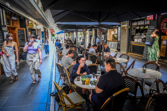 Cafe society has restarted.