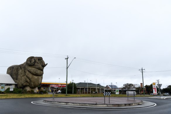 A Melbourne man and his family who tested positive for COVID-19 stopped at the Shell Coles Express Big Merino in Goulburn. 