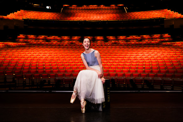Amy Harris in the Joan Sutherland Theatre where she will bring down the curtain on her stellar career.