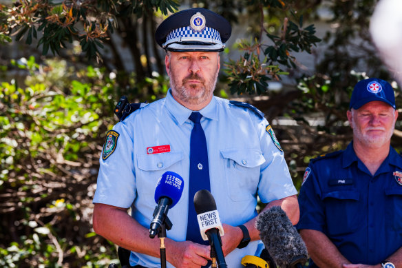 District Inspector Benjamin Campbell gave an update on the search on Wednesday. 