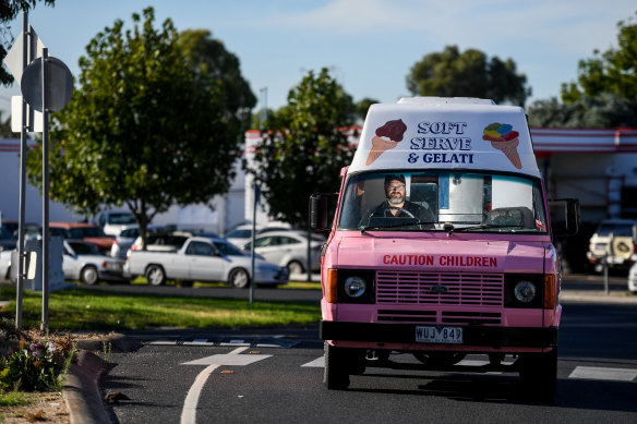Ice-cream van owner Albert Cerminara is fighting a proposed exclusion policy for food trucks in Hobsons Bay. 