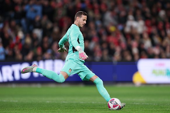Danny Ward in action.