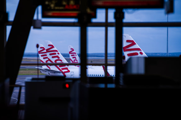 Virgin Australia has cut back its fleet since going into administration last year. 