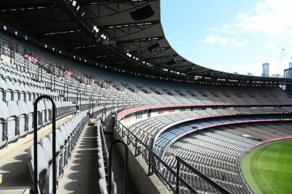 Footy will fall silent until at least May 31, but realistically much longer.