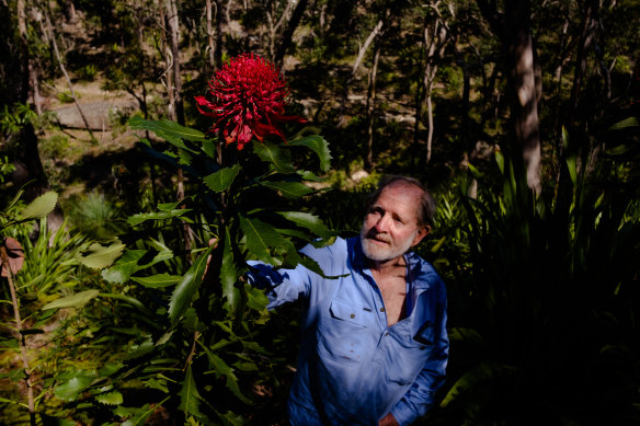 Lloyd Hedges, a member of the Menai Wildflower Group. 