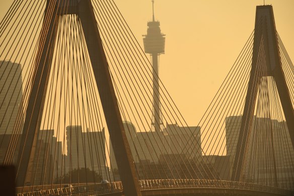 Sydney and most of eastern NSW remained under a pall of bushfire smoke, with hazardous air pollution readings increasingly the norm.