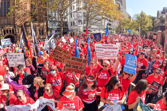 School teachers walked off the job last year to call for better pay.