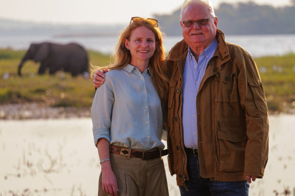 John Gardiner with his daughter, Sara. “We will win this war, no matter what it takes.”