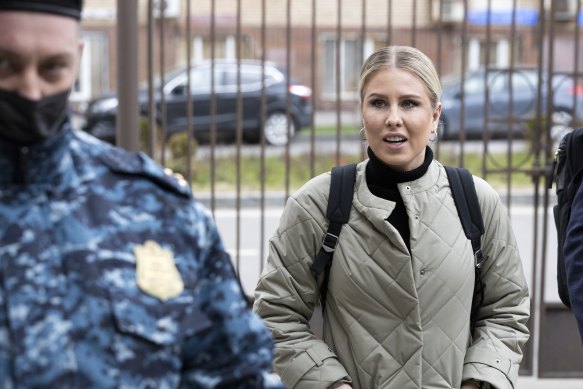 Russian opposition activist Lyubov Sobol was detained ahead of the nationwide protest in support of imprisoned Russian opposition leader Alexei Navalny.