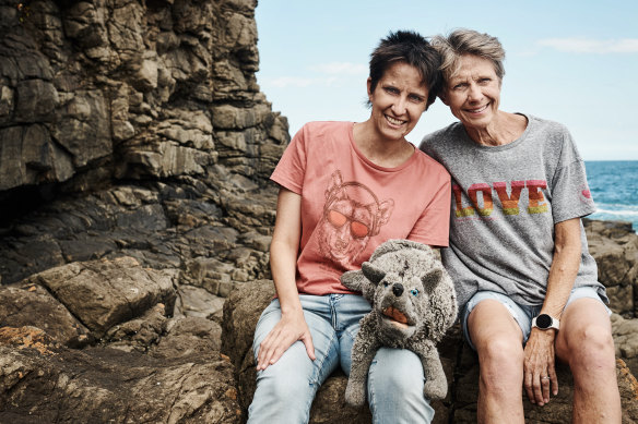 Julia (right) and Jessica Szulerowski: “Jess was bullied a lot in school … I had to be careful the mama bear in me didn’t attack the child rather than go to the parents.”
